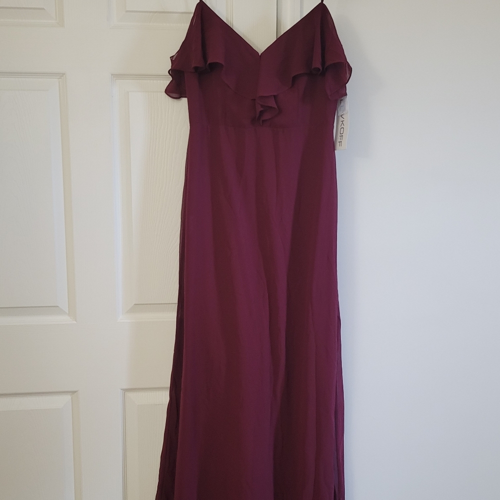 Bill Levkoff Bridesmaid Formal Dress, Beaded Strap